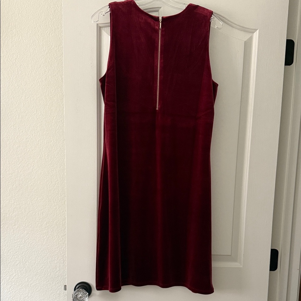 White House Black Market Deep Red Mini Dress - Picture 2 of 6